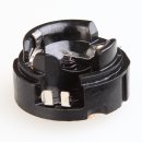 E27 Lampenfassung Metall vermessingt mit Glattmantel Innenkern mit Erdungspol 250V/4A