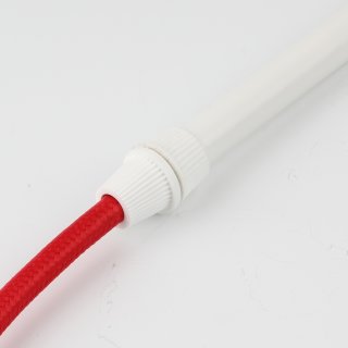 M10x1 IG Zugentlaster Zugentlastung 15x23mm für Kabel Kunststoff weiß mit Quetschverbindung