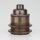E27 Vintage Lampenfassung Metall Antik Fume M10x1 IG ohne Zugentlastung mit 2 Schraubringe