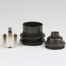 E27 Vintage Lampenfassung Metall Tiffany M10x1 IG ohne Zugentlastung mit 2 Schraubringe