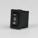 Einbau-Wippschalter Serie 3632 Schwarz 1-polig 19x13mm...