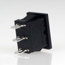 Wippschalter schwarz 1-polig EIN/AUS/EIN 19x12mm 250V/6A