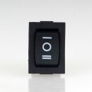 Wippschalter schwarz 1-polig EIN/AUS/EIN 19x12mm 250V/6A