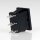 Wippschalter schwarz 1-polig EIN/AUS/EIN 19x12mm 250V/6A