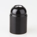 E27 Kunststoff Fassung schwarz ohne Außengewinde M10x1 IG 250V/4A