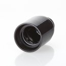 E27 Kunststoff Fassung schwarz ohne Außengewinde M10x1 IG 250V/4A