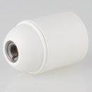 E27 Kunststoff Fassung weiss ohne Außengewinde M10x1 IG 250V/4A Thermoplast