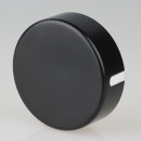 Lampen  Abzweig-Baldachin 72x22 Metall schwarz mit Zierkappe