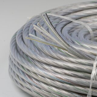 PVC-Lampenkabel Steuerleitung Li2YY 7x0,75mm² transparent 6,8mm Durchmesser