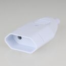 Bachmann Eurokupplung Europa-Flachkupplung weiß 250V/2,5A mit Schraubkontakte und Zugentlastung