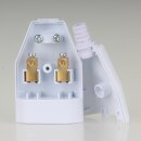 Bachmann Eurokupplung Europa-Flachkupplung weiß 250V/2,5A mit Schraubkontakte und Zugentlastung