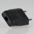 Eurostecker Europa-Flachstecker schwarz 250V/2A