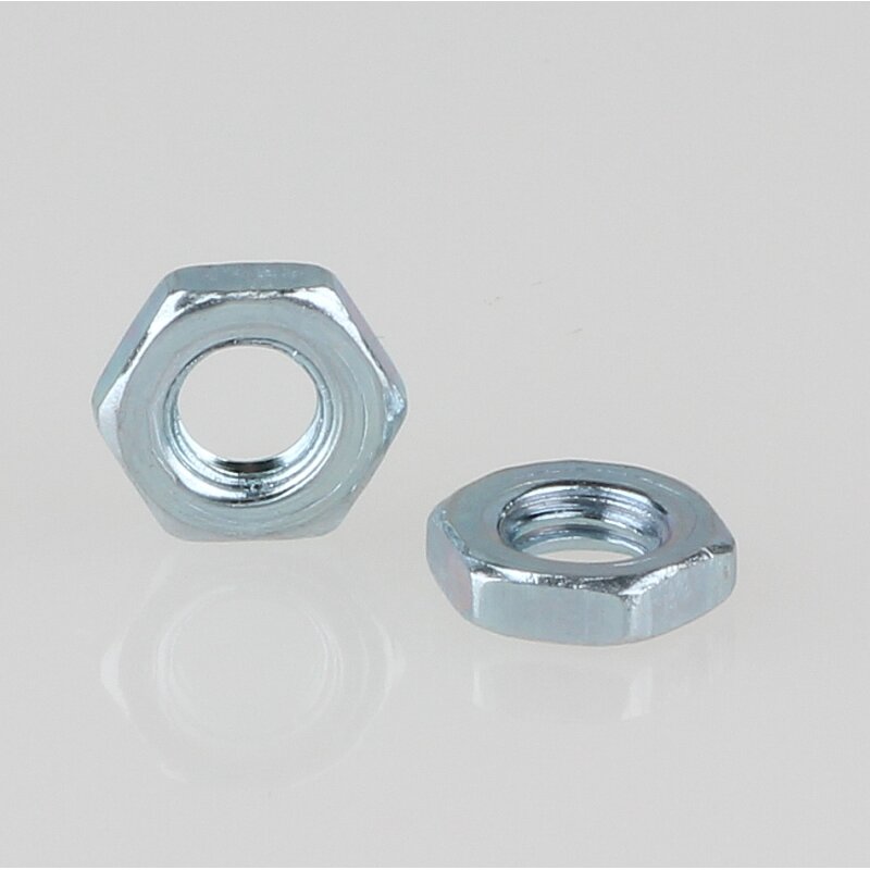 Flache Sechskantmuttern DIN439 Galv. Verzinkt M3 M4 M5 M6 M8 M10 M12 M14 M16 M20