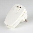 Kopp Schutzkontakt-Winkelstecker mit Schalter Weiß...