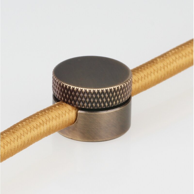 3x Affenschaukel Für Textilkabel - Aufputz-Kabelhalter Transparent - Für Lampen Bis Ø7,5mm