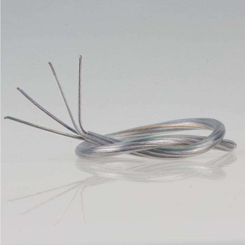 PVC-Lampenkabel Rund transparent 2-adrig