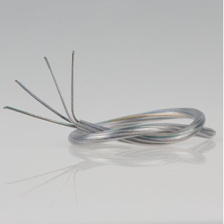 FEP/PVC Lampenkabel Rundkabel transparent 4-adrig 4x0,75mm²