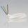 PVC Lampenkabel Rundkabel weiss 3-adrig, 3x1,0mm² H05 VV-F