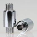 Lampen Dreh-Gelenk 16x36mm verchromt M10x1...
