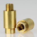 Lampen Dreh-Gelenk 16x35mm Messing roh M10x1...
