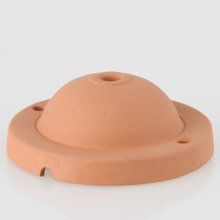 Lampen-Baldachin 117x42mm Terracotta mit seitlicher Kabelführung