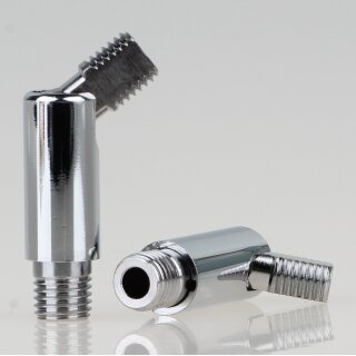 Lampen Dreh-Kippgelenk verchromt M8x1 AG auf M8x1 AG  10x42mm