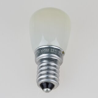 E14 Kühlschrank-Glühlampe Birnenform matt 15W/230V