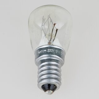 E14 Kühlschrank-Glühlampe Birnenform klar 15W/230V