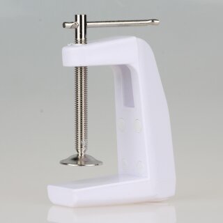 Goobay Ersatz-Tischklemme Metall weiß für Lupenleuchte