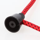 Lampen Distanz-Aufhänger Affenschaukel Kabelhalter Deckenverteilernippel 24x30mm Kunststoff schwarz