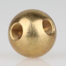 30mm Messing-Kugel mit M10x1 Kreuzgewinde