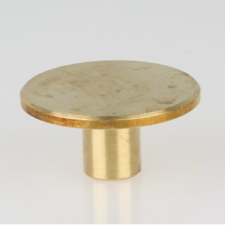 M10x1 Abschlussknopf Zierknopf 40x20mm T-Form Messing für Lampen und Leuchtenbau