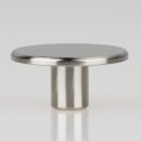 M10x1 Abschlussknopf Zierknopf 40x20mm T-Form Edelstahloptik für Lampen und Leuchtenbau