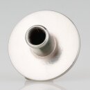 M10x1 Abschlussknopf Zierknopf 40x20mm T-Form Edelstahloptik für Lampen und Leuchtenbau