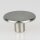 M10x1 Abschlussknopf Zierknopf 40x20mm T-Form Edelstahloptik für Lampen und Leuchtenbau