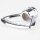 Zahnringnippel Metall verchromt 42mm mit M10x1 Durchgangsgewinde für Lampen und Leuchtenbau