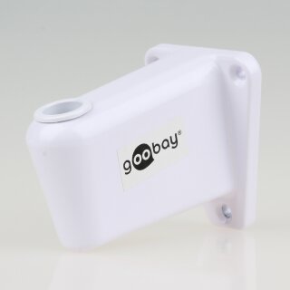 Goobay Wandhalterung Metall weiß für Lupenleuchte mit Gelenkarm