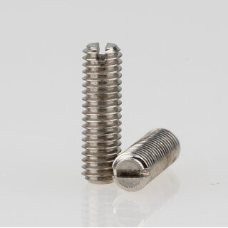 M3 Madenschraube Metall verzinkt ohne Spitze DIN 551 Länge 10mm