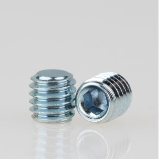 M6 Madenschraube Metall DIN 913 mit Innensechskant Länge 6mm ohne Spitze