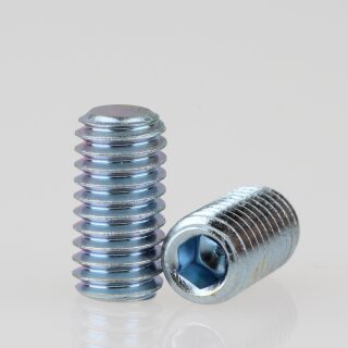 M6 Madenschraube Metall DIN 913 mit Innensechskant Länge 10mm ohne Spitze