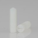 M4 Madenschraube DIN 551 Kunststoff Natur Länge 13mm