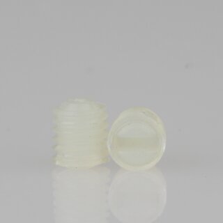 M5 Madenschraube DIN 551 Kunststoff Natur Länge 5mm (10...