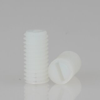 M5 Madenschraube DIN 551 Kunststoff Natur Länge 10mm