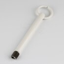 Pendelrohr Aufhängerohr mit Ring weiß 120mm...