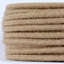 Textilkabel Hanf Jute beige 3-adrig 3x0,75...