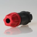 PCE Schutzkontakt Gummi-Stecker schwarz/rot 250V/16A...