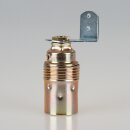 E14 Lampenfassung Metall vermessingt mit Winkel und...