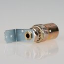 E14 Lampenfassung Metall vermessingt mit Winkel und...
