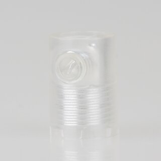 Zugentlastung mit M10x1 Innengewinde für Kabel 13x19mm Kunststoff transparent