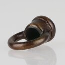 Ringnippel Metall Antik Fume 22x27mm M10x1 Durchgangsgewinde für Lampen und Leuchtenbau